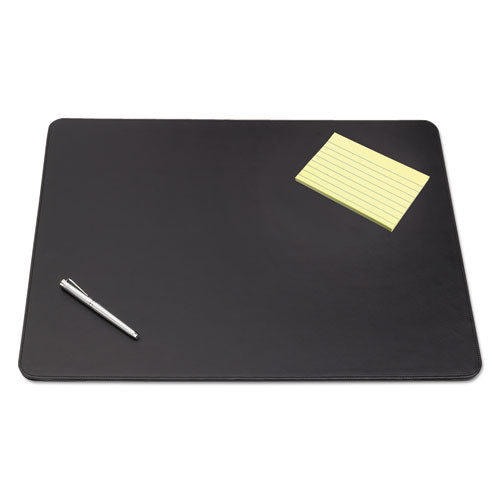 Sagamore Desk Pad, with Decorative Stitching, 38 x 24, Black-(AOP510081)