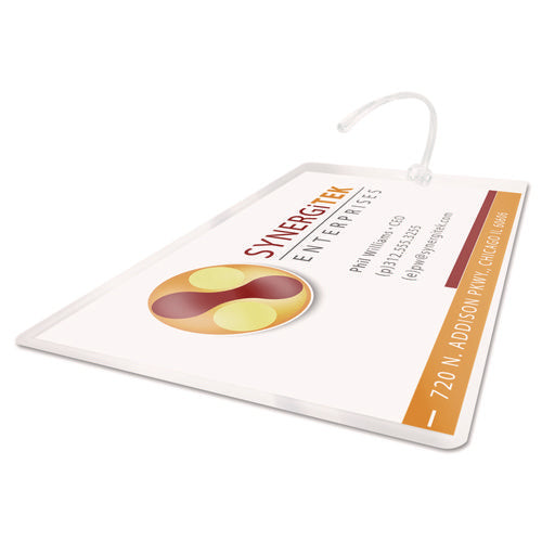 LongLife Thermal Laminating Pouches, 10 mil, 2.5" x 4.25", Gloss Clear, 100/Box-(GBC3202105)