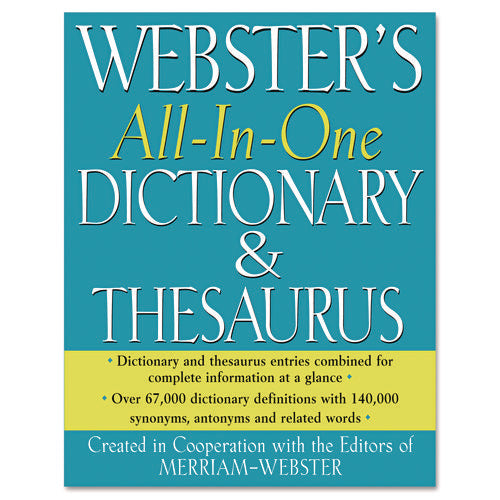 All-In-One Dictionary/Thesaurus, Hardcover, 768 Pages-(MERFSP0471)