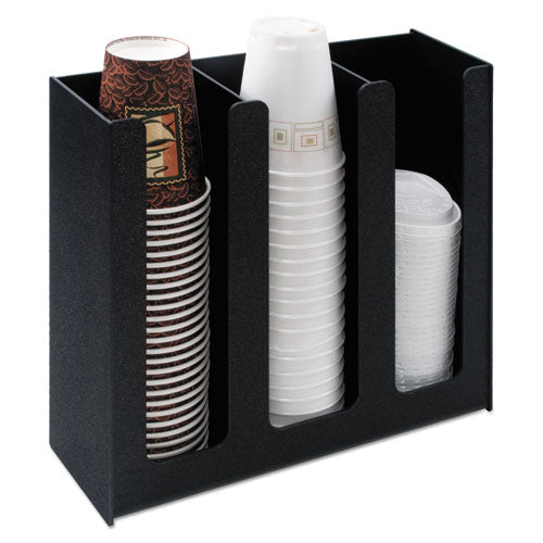 Cup Holder, For 8 oz to 32 oz Cups, Black-(VRTVFPC1000)