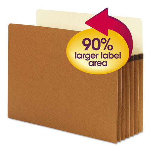 SuperTab Pockets, 5.25" Expansion, Letter Size, Redrope, 10/Box-(SMD73240)