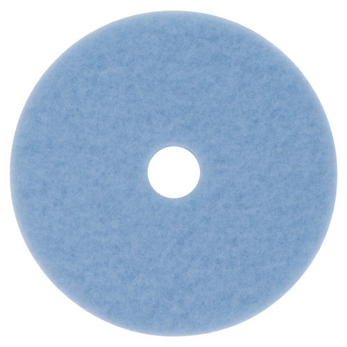 Hi-Performance Burnish Pad 3050, 27" Diameter, Sky Blue, 5/Carton-(MMM59824)