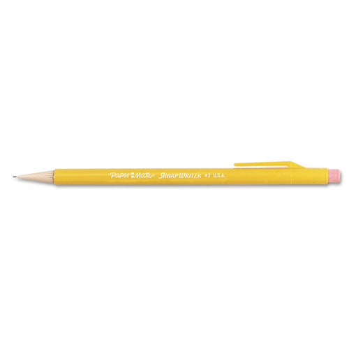 Sharpwriter Mechanical Pencil, 0.7 mm, HB (#2.5), Black Lead, Classic Yellow Barrel, 36/Box-(PAP1921221C)