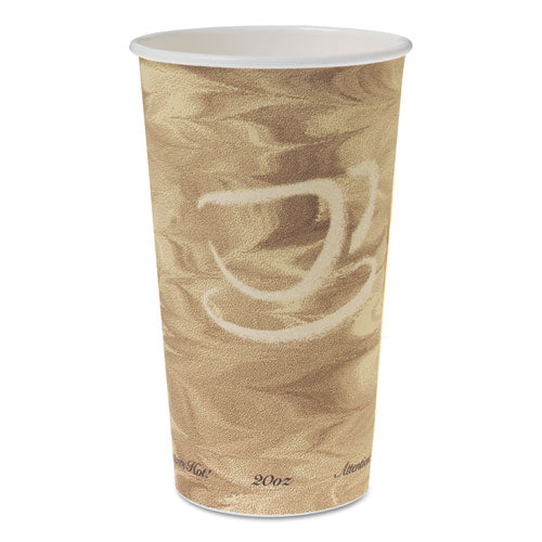 Single Sided Poly Paper Hot Cups, 20 oz, Mistique Design, 40/Bag, 15 Bags/Carton-(SCC420MS)