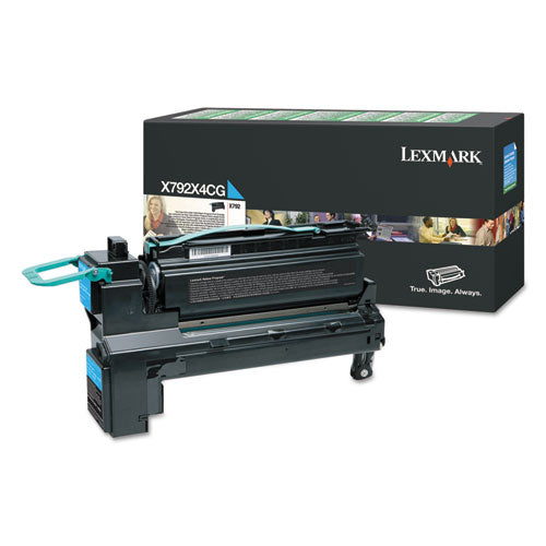 X792X4CG Return Program Extra High-Yield Toner, 20,000 Page-Yield, Cyan-(LEXX792X4CG)