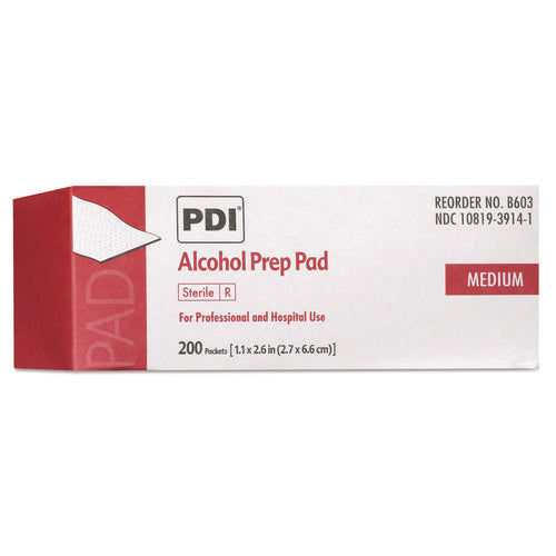PDI Alcohol Prep Pads, 200/Box-(NICB60307)