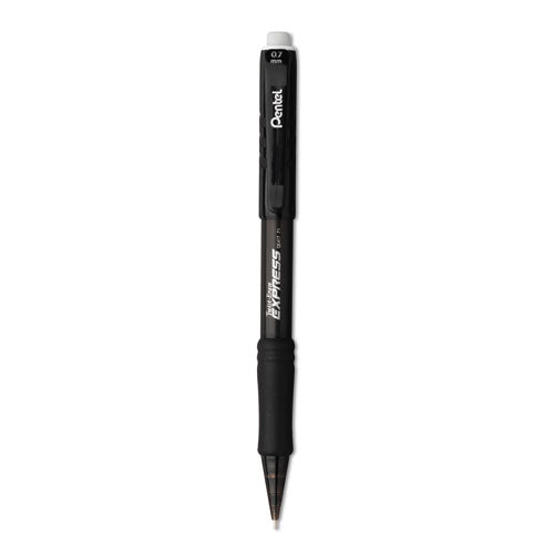 Twist-Erase EXPRESS Mechanical Pencil, 0.7 mm, HB (#2.5), Black Lead, Black Barrel, Dozen-(PENQE417A)