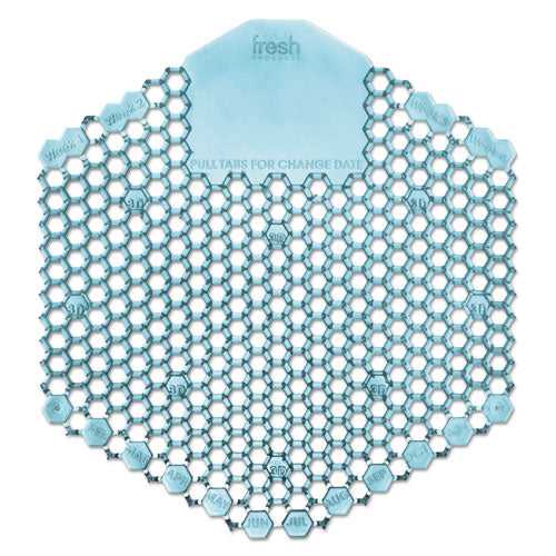 Wave 3D Urinal Deodorizer Screen, Ocean Mist Scent, Blue, 10 Screens/Box-(FRS3WDS60OMIBX)