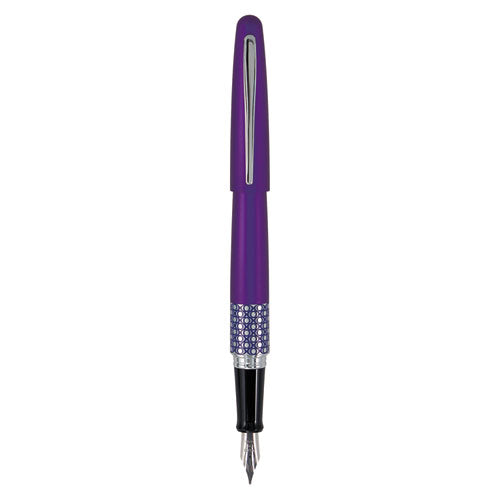 MR Retro Pop Collection Fountain Pen, Fine 0.7 mm, Black Ink, Purple-(PIL91434)