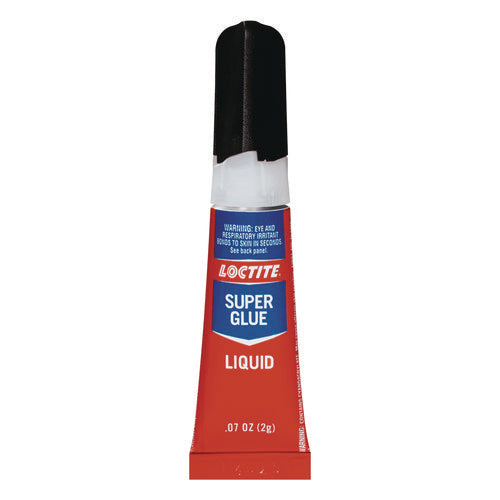 Super Glue Liquid Tubes, 0.07 oz, Dries Clear, 2/Pack-(LOC1363131)