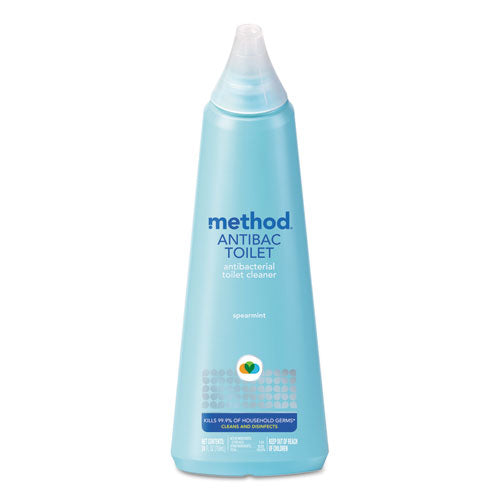 Antibacterial Toilet Cleaner, Spearmint, 24 oz Bottle, 6/Carton-(MTH01221CT)