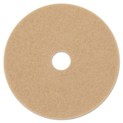 Ultra High-Speed Floor Burnishing Pads 3400, 27" Diameter, Tan, 5/Carton-(MMM20322)