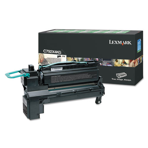 C792X4KG Return Program Extra High-Yield Toner, 17,000 Page-Yield, Black-(LEXC792X4KG)