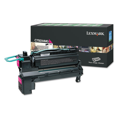 C792X4MG Return Program Extra High-Yield Toner, 17,000 Page-Yield, Magenta-(LEXC792X4MG)
