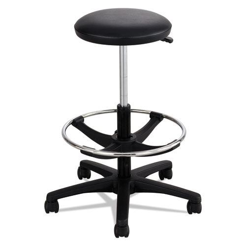 Extended-Height Lab Stool, Backless, Supports Up to 250 lb, 22" to 32" Seat Height, Black-(SAF3436BL)
