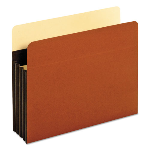 Extra-Wide Heavy-Duty File Pockets, 3.5" Expansion, Letter Size, Redrope, 10/Box-(PFXC1525EHD)