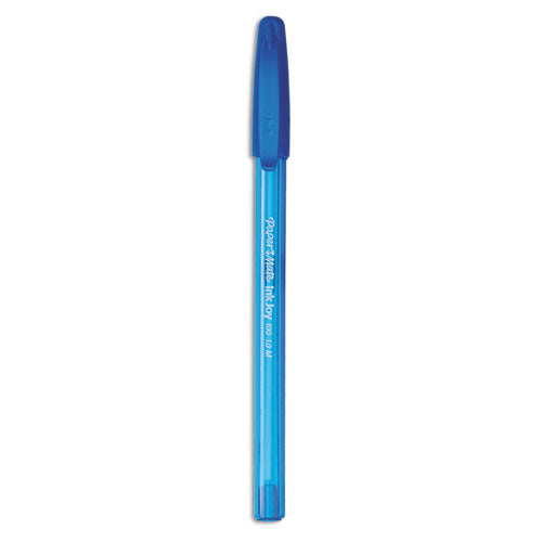 InkJoy 100 Ballpoint Pen, Stick, Medium 1 mm, Blue Ink, Blue Barrel, Dozen-(PAP1951256)