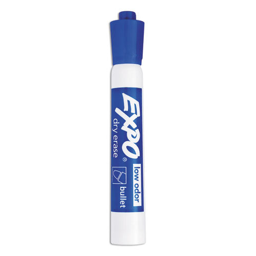 Low-Odor Dry-Erase Marker, Medium Bullet Tip, Blue, Dozen-(SAN82003)