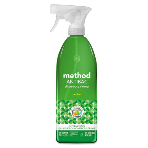 Antibac All-Purpose Cleaner, Bamboo, 28 oz Spray Bottle, 8/Carton-(MTH01452)
