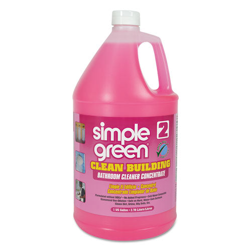 Clean Building Bathroom Cleaner Concentrate, Unscented, 1 gal Bottle, 2/Carton-(SMP11101CT)