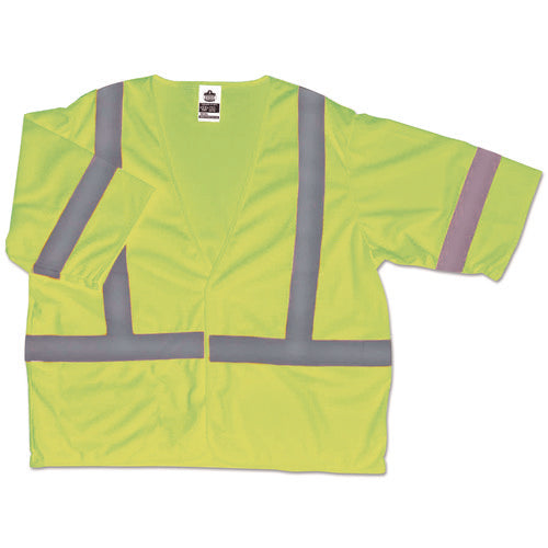 GloWear 8310HL Type R Class 3 Economy Mesh Vest, 2X-Large to 3X-Large, Lime-(EGO22027)