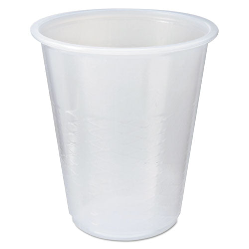 RK Crisscross Cold Drink Cups, 3 oz, Clear, 100 Bag, 25 Bags/Carton-(FABRK3)