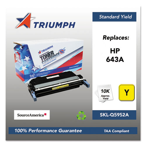 751000NSH0285 Remanufactured Q5952A (643A) Toner, 10,000 Page-Yield, Yellow-(SKLQ5952A)