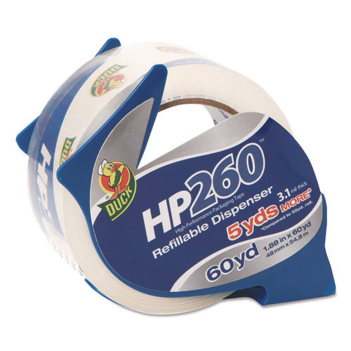 HP260 Packaging Tape with Dispenser, 3" Core, 1.88" x 60 yds, Clear-(DUC07364)