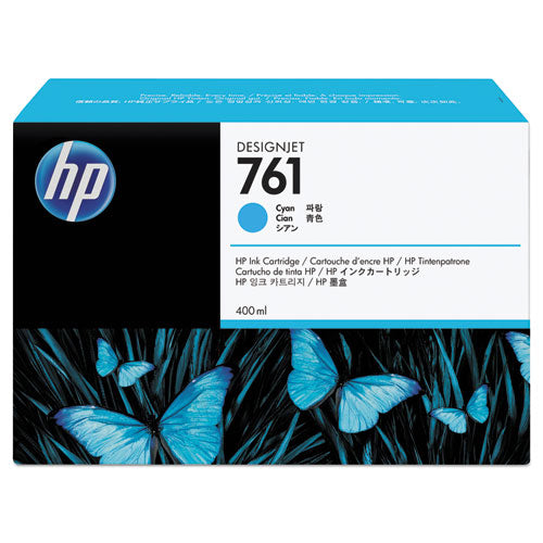 HP 761, (CM994A) Cyan Original Ink Cartridge-(HEWCM994A)