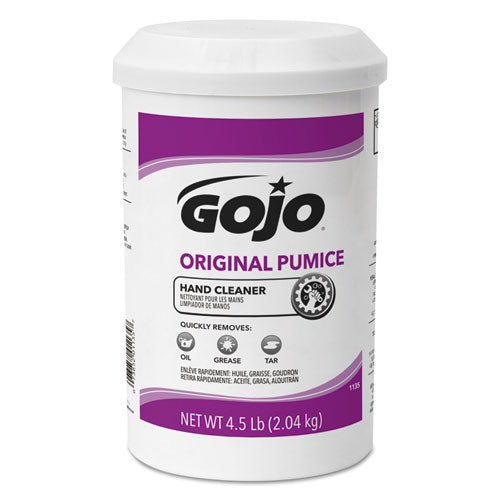 Original Pumice Hand Cleaner, Lemon, 4.5 lb Cartridge, 6/Carton-(GOJ113506)