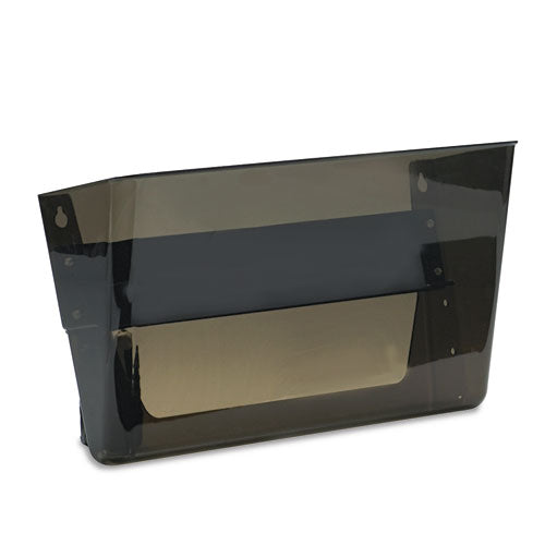 Magnetic DocuPocket Wall File, Letter Size, 13" x 4" x 7", Smoke-(DEF73102)