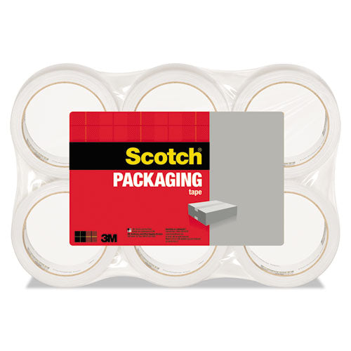 3350 General Purpose Packaging Tape with Dispenser, 3" Core, 1.88" x 109 yds, Clear, 6/Pack-(MMM3350L6)