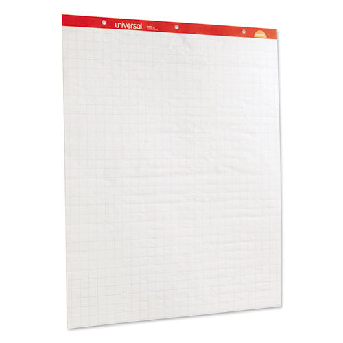 Renewable Resource Sugarcane Based Easel Pads, Quadrille Rule (1 sq/in), 27 x 34, White, 50 Sheets, 2/Carton-(UNV45601)