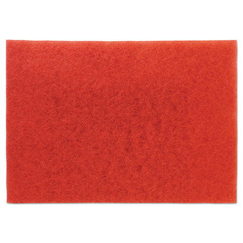 Low-Speed Buffer Floor Pads 5100, 28 x 14, Red, 10/Carton-(MMM59065)