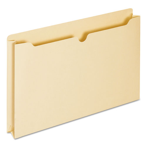 Economical Manila File Jackets, Straight Tab, Legal Size, Manila, 50/Box-(UNV76500)