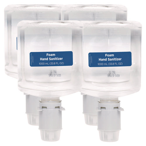 Pacific Blue Ultra Foam Hand Sanitizer Refill For Manual Dispensers, 1,000 mL, Fragrance-Free, 4/Carton-(GPC43335)
