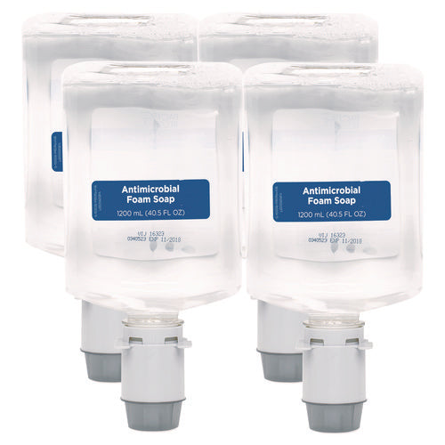 Pacific Blue Ultra Foam Soap Manual Dispenser Refill, Antimicrobial, Unscented, 1,200 mL, 4/Carton-(GPC43818)