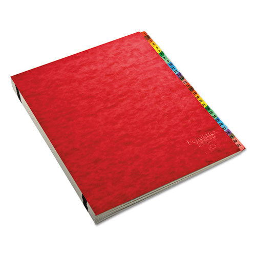 Expanding Desk File, 23 Dividers, Alpha Index, Letter Size, Red Cover-(PFX11017)