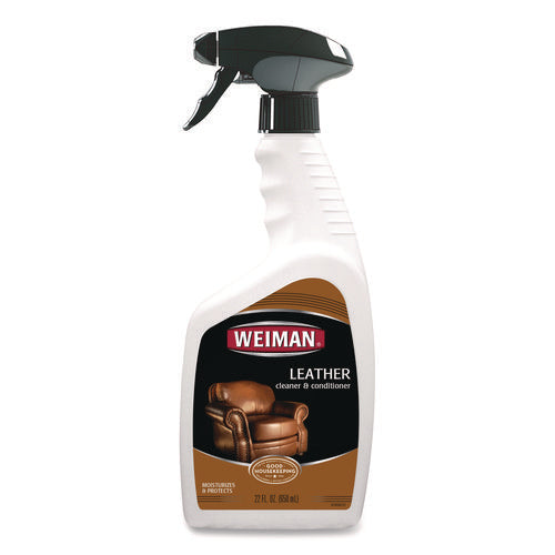 Leather Cleaner and Conditioner, Floral Scent, 22 oz Trigger Spray Bottle, 6/CT-(WMN107)