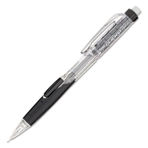 Twist-Erase CLICK Mechanical Pencil, 0.5 mm, HB (#2.5), Black Lead, Black Barrel-(PENPD275TA)