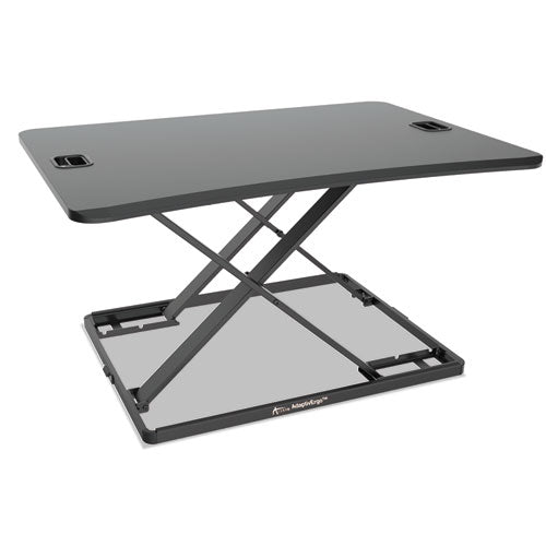 AdaptivErgo Ultra-Slim Sit-Stand Desk, 31.33" x 21.63" x 1.5" to 16", Black-(ALEAEWR6B)
