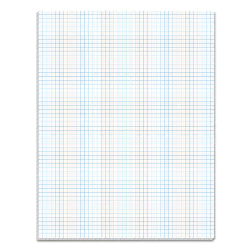 Quadrille Pads, Quadrille Rule (5 sq/in), 50 White 8.5 x 11 Sheets-(TOP33051)