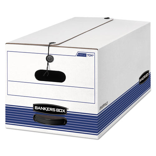 STOR/FILE Medium-Duty Strength Storage Boxes, Letter Files, 12" x 24.13" x 10.25", White, 20/Carton-(FEL0070409)