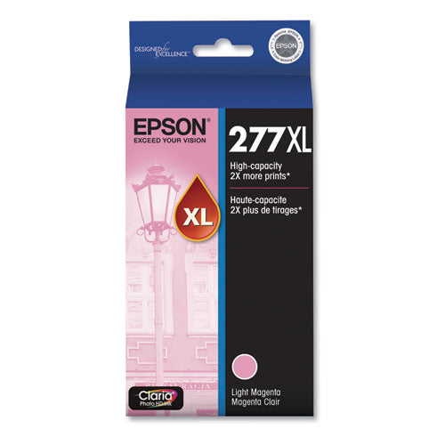 T277XL620-S (277XL) Claria High-Yield Ink, 740 Page-Yield, Light Magenta-(EPST277XL620S)
