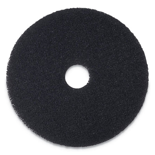 Stripping Floor Pads, 21" Diameter, Black, 5/Carton-(BWK4021BLA)
