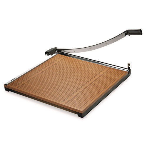 Square Commercial Grade Wood Base Guillotine Trimmer, 20 Sheets, 24" Cut Length, 24 x 24-(EPI26624)