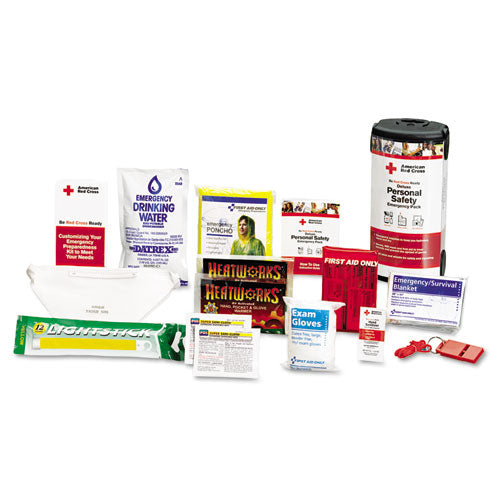 American Red Cross Personal Safety Pack for One Person, Nylon Backpack-(FAORC622)