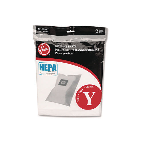 HEPA Y Vacuum Replacement Filter/Filtration Bag, 2/Pack-(HVRAH10040)