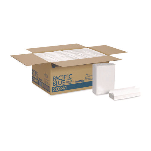 Pacific Blue Select C-Fold Paper Towel, 1-Ply, 10.1 x 10.1, White, 200/Pack, 12 Packs/Carton-(GPC20241)