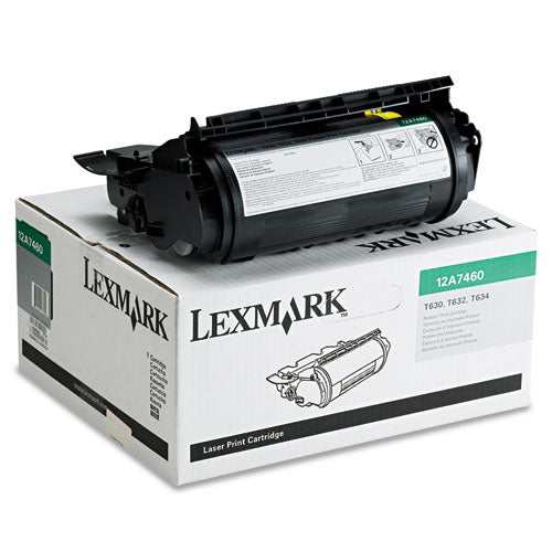 12A7460 Return Program Toner, 5,000 Page-Yield, Black-(LEX12A7460)